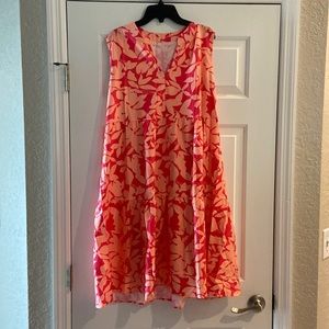 Orange-pink sundress